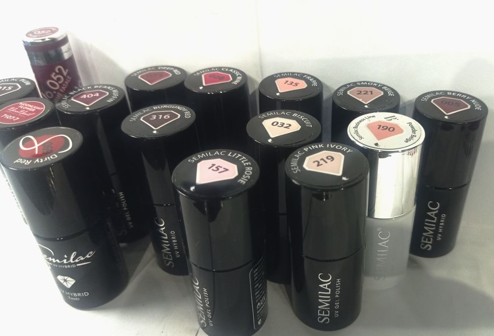 Zestaw Lakiery UV Semilac Neonail Victoria Vynn, waciki bezpyłowe,