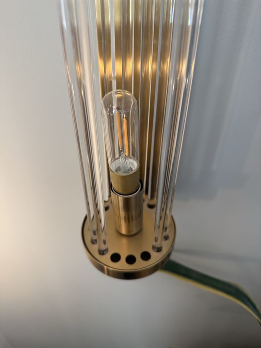 2x Lampa ścienna kinkiet kolumna modern glamour elegant money kryształ prism