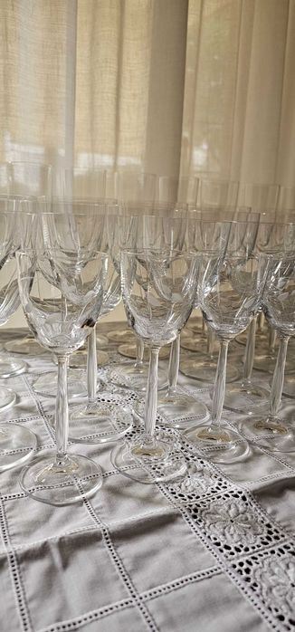 Copos de Cristal  - Conjunto de Serviço - Completo