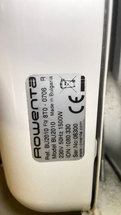 Aquecedor radiador a óleo rowenta