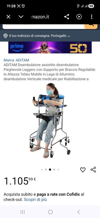 Andador de reabilitação multifuncional