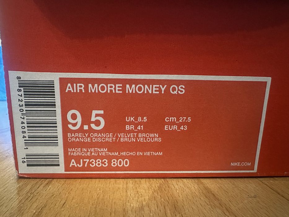 Nike air more money yen
