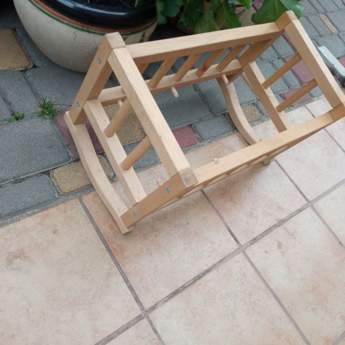Кроватка детская для кукол из дерева