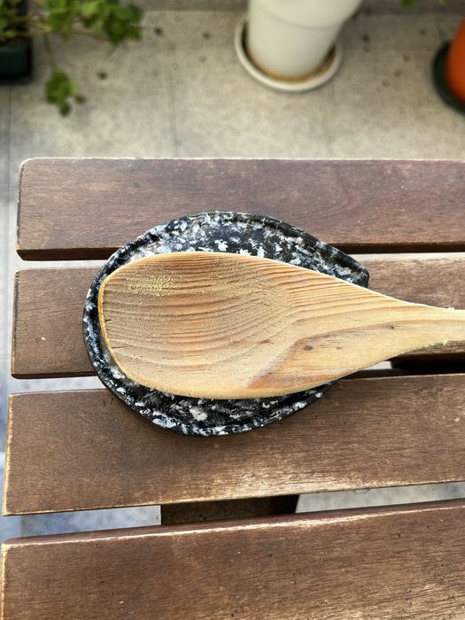 Descanso para colheres | Feito à mão com cerâmica fria