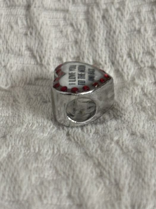 Peça compatível com pulseira pandora “I love you to the moon Back”