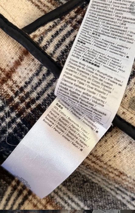 Esprit koszulowa kurtka w kratkę XS lekki oversize