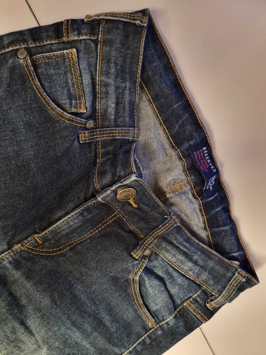 Spodnie Reserved 140 jeans ciemny granat