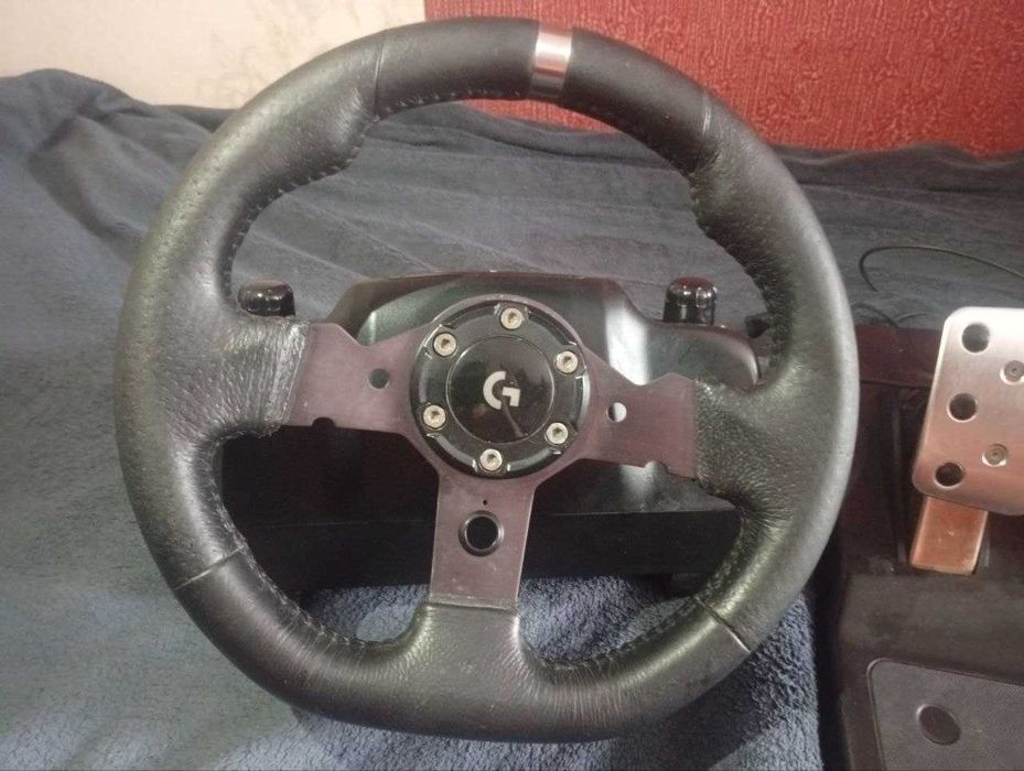 Logitech G29 (дрифт мод / под штурвал) + педали и БП