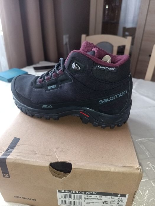 Salomon Shelter CS WP W Black/Ebony/Wine Tasting r 37 1/3