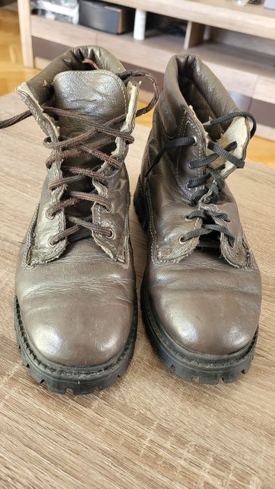 Traperki trzewiki glany skórzane ocieplane - rozm.40 (25 cm)