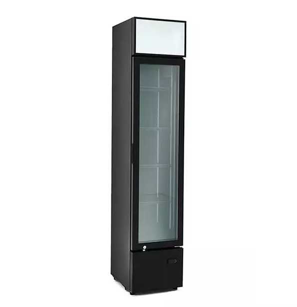 Frigorífico Vertical Porta em Vidro 160L – Linha SLIM- NOVO