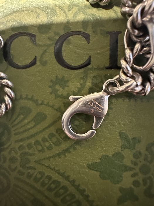 Srebrny naszyjnik Gucci unisex