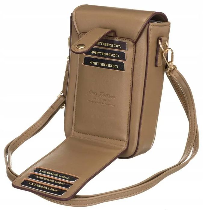 mała listonoszka damska ze skóry ekologicznej — peterson