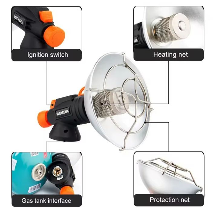 Продам газовый обогреватель от туристических газовых баллончиков.