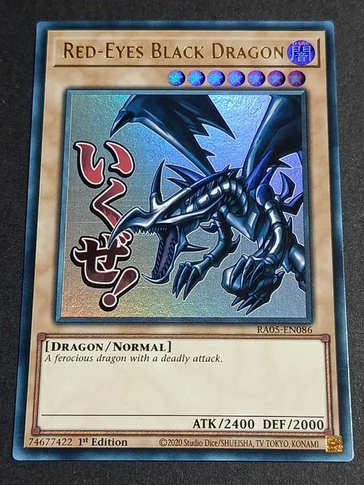 *Novo Set* Yu-Gi-Oh! 1.ª Edição 'Red-Eyes Black Dragon' (V.1 - Stramped Ultra Rare) - RA05-086 - Rarity Collection 5 - Carta de 2026