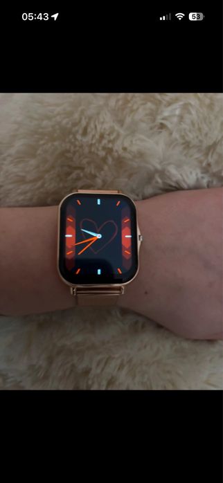 SmartWatch złoty + dwie opaski , dwa razy noszony