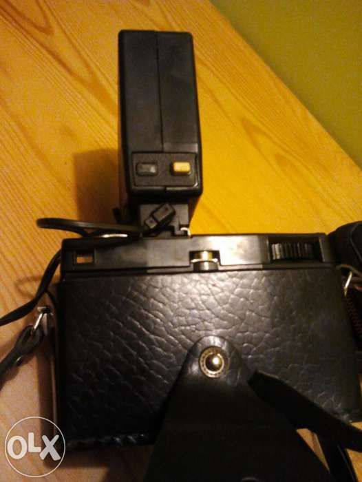 Aparat Smena 8M + lampa błyskowa, pokrowce