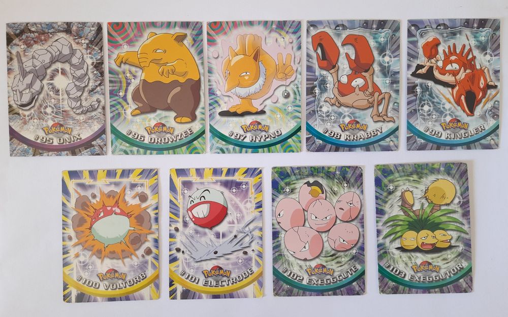 Cartas pokemon topps series 2 - lote todos pokemon