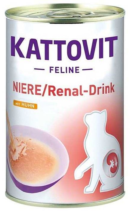 Kattovit Niere RenalDrink 135ml Karma dla kotów z chorobą nerek 12szt.