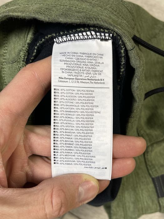 Nike tech fleece штаны S размер женские спортивные на манжетах хаки