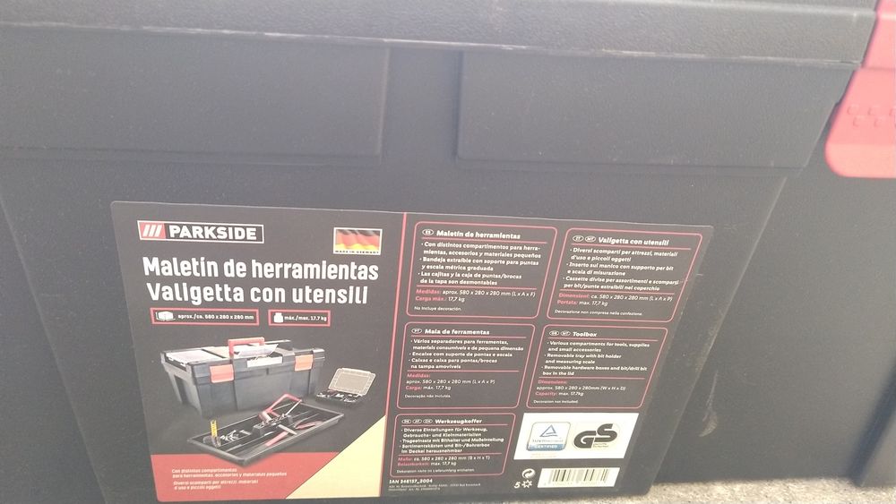 Caixa ferramentas Parkside
