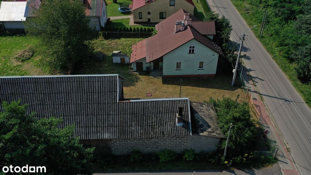 Dom, budynki gospodarcze Przyłęk k. Mielca