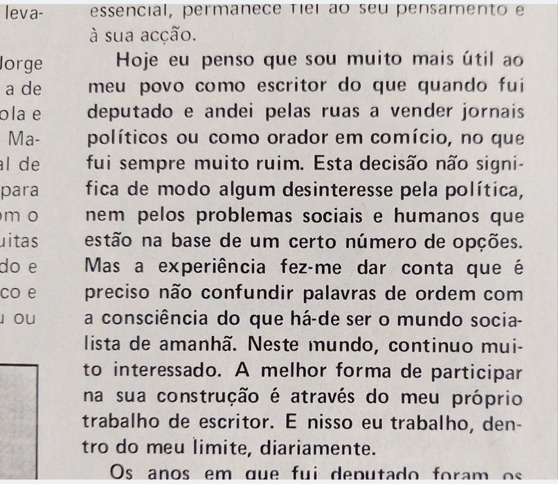 Jorge AMADO em Lisboa, 1976