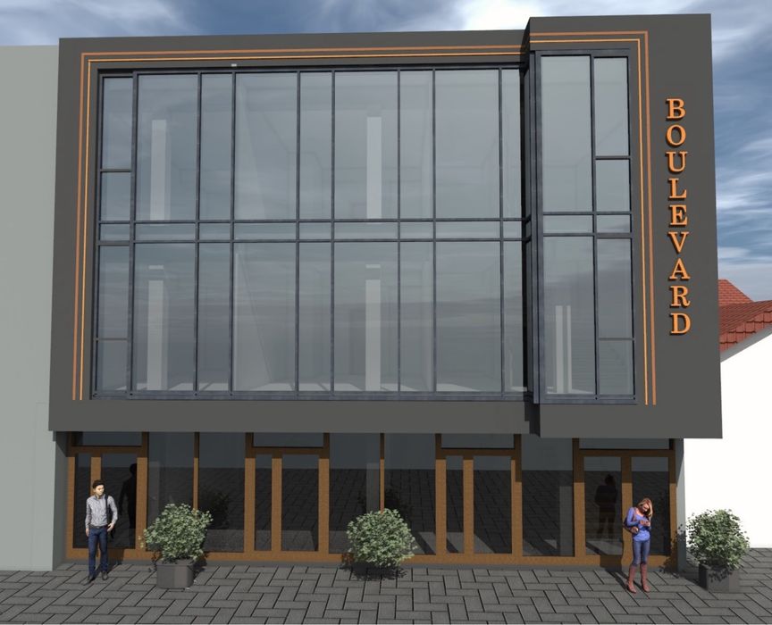 1 поверх — фасадне приміщення 95 м²