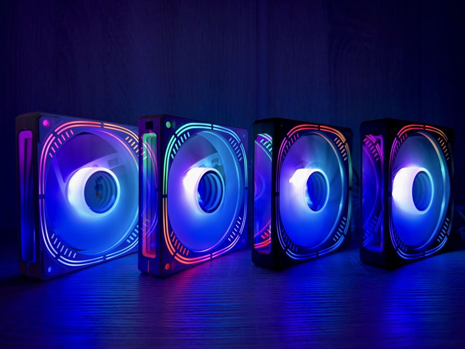 ARGB 120mm Кулер корпуса Чорний/Білий QiuzAim 4D Pro