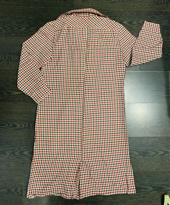 Платье в клетку для беременных