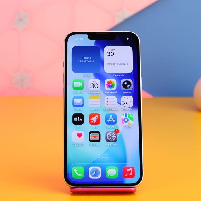 Смартфон Apple iPhone 14 128GB eSIM Starlight (164813) Б/У З ГАРАНТІЄЮ