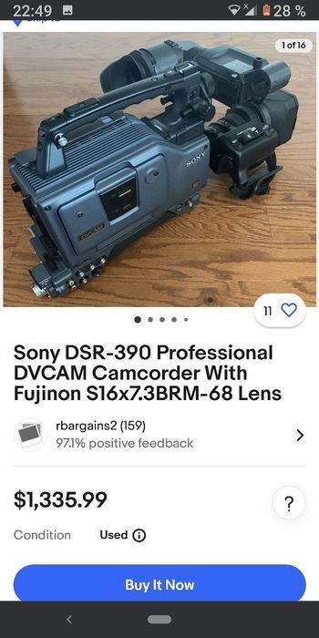 Видеокамера DVcam Sony DSR-390P Цена !