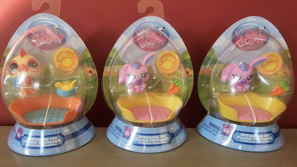 Nowy Littlest PetShop Springtime Fun Królik Króliczek w jajku + akceso