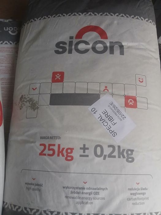 Szpachla do betonu podłóg sicon special 10 fibre (24szt za 600zł) zaprawa naprawcza