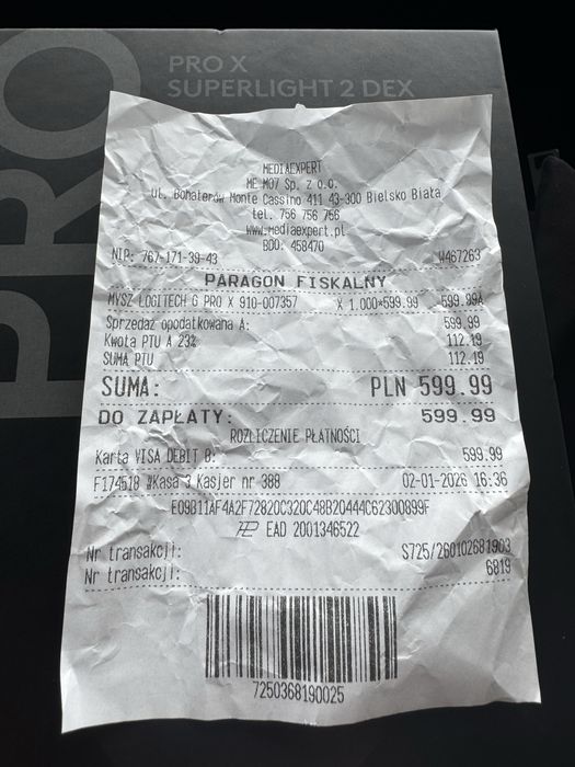 Logitech pro x superlight 2 dex