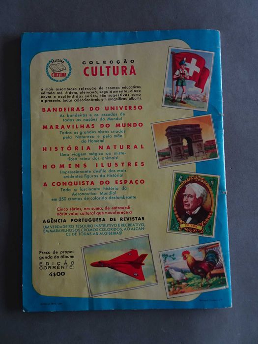 Caderneta de cromos Maravilhas do Mundo (falta 9 cromos)