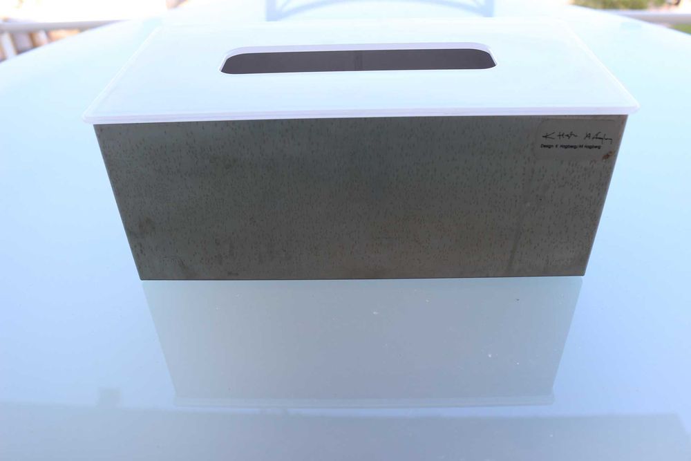 Suporte de parede para lenços de papel Inox