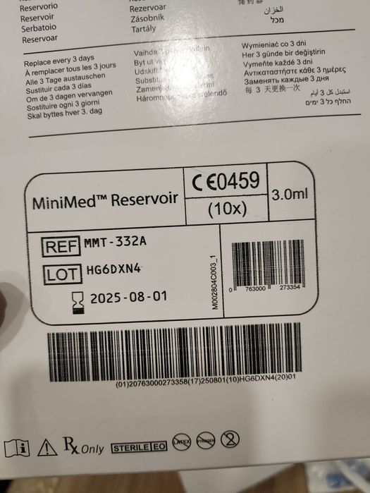 Резервуар для інсуліну MEDTRONIC MMT-332A MiniMed Reservoir 3.0mL