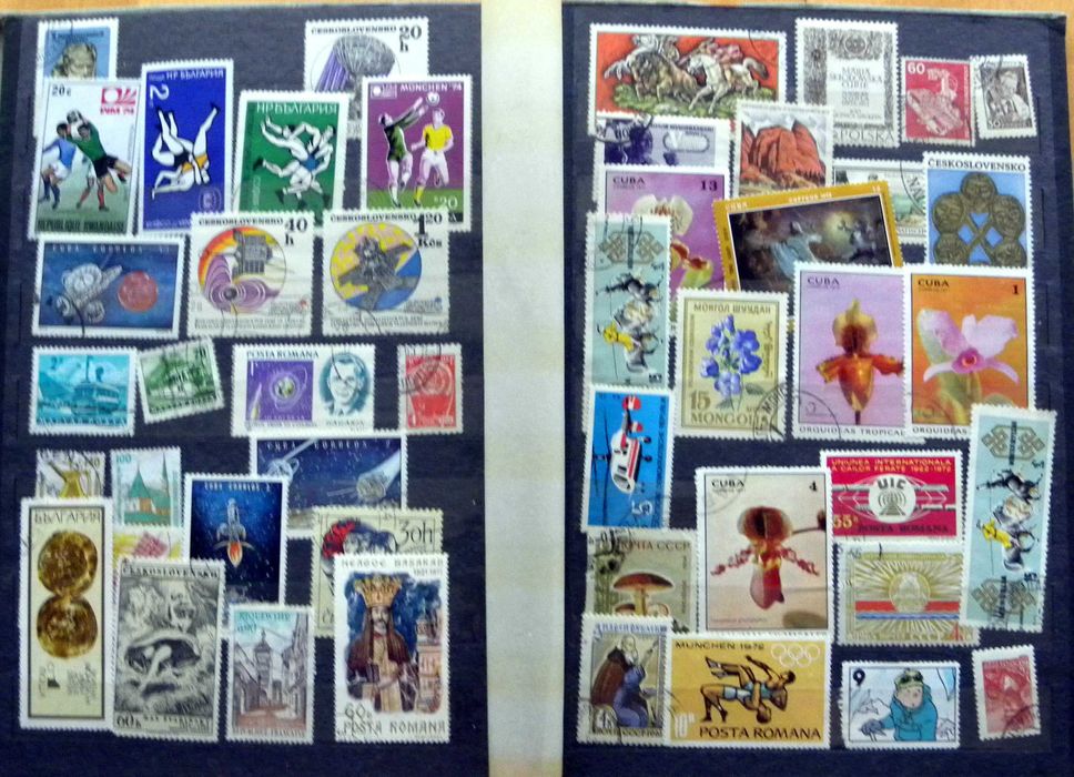 Klaser ze znaczkami, znaczki pocztowe A258