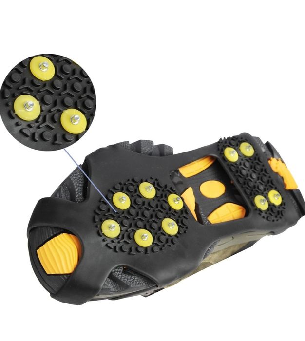 Raczki antypoślizgowe buty 10 metalowych kolców góry lód 1 para 42-45