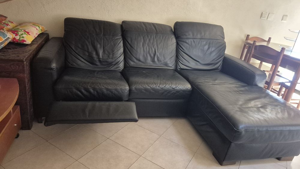 Sofá com relax e chase longue