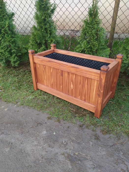 Деревяні Ящики для квітів, кашпо