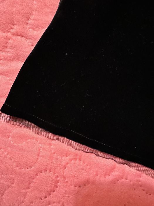 Черный бархатный топ xl