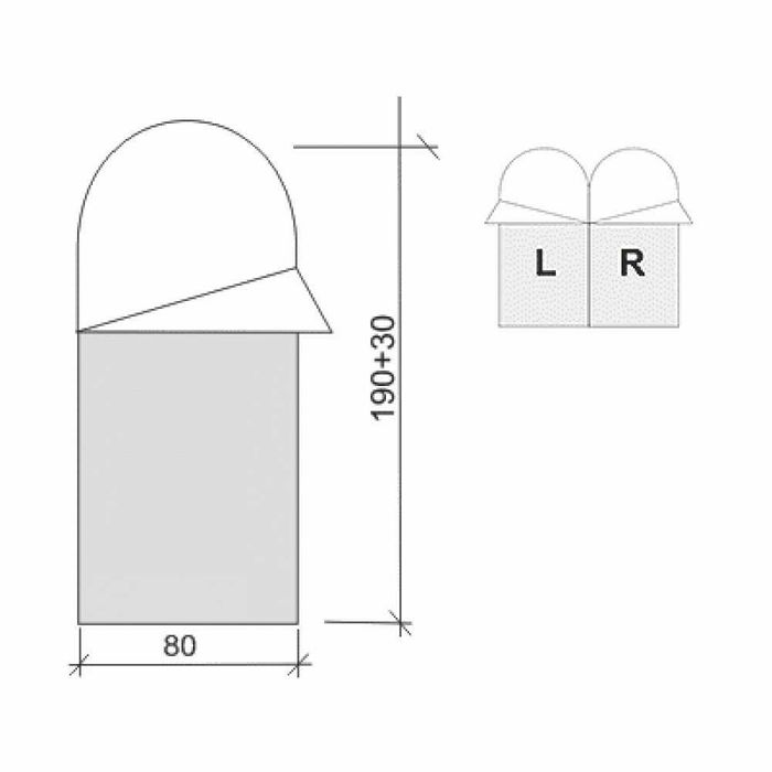 Спальний мішок Terra Incognita Asleep 200/300/400
