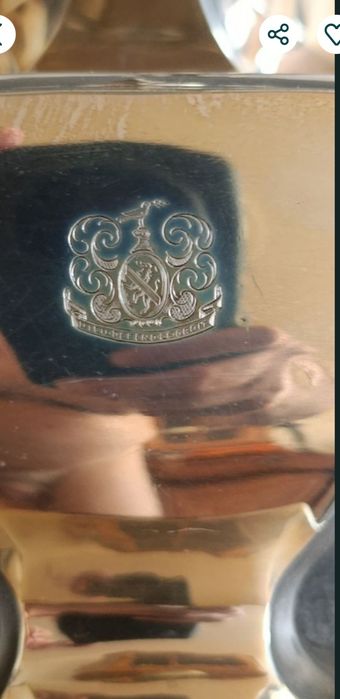 Cukiernica 1920 r. SREBRO Art Deco 275 gr. Ag 925