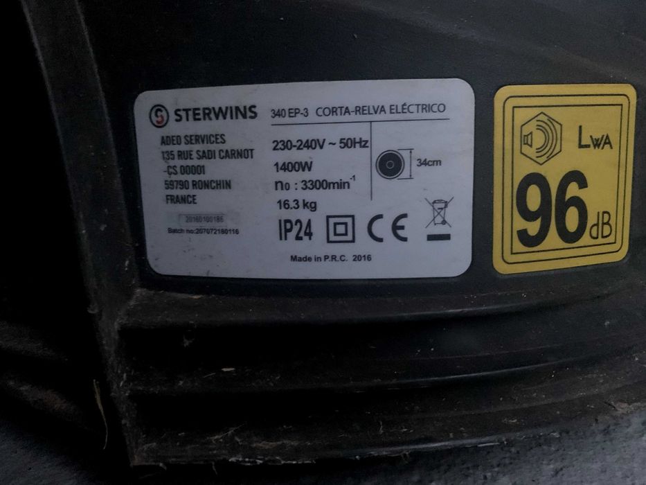 Cortador de Relva STERWINS 35L pouco usado