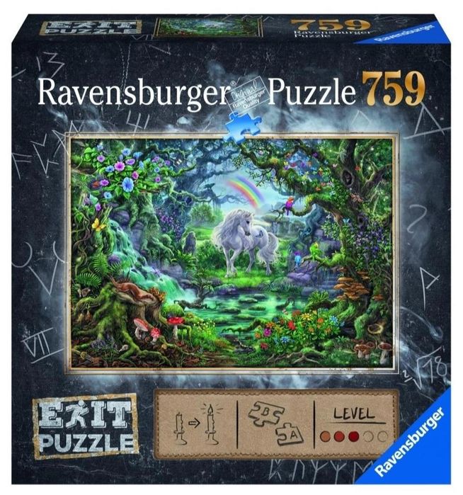 Puzzle 759 EXIT Jednorożec pudełko,224x224x70 mm
