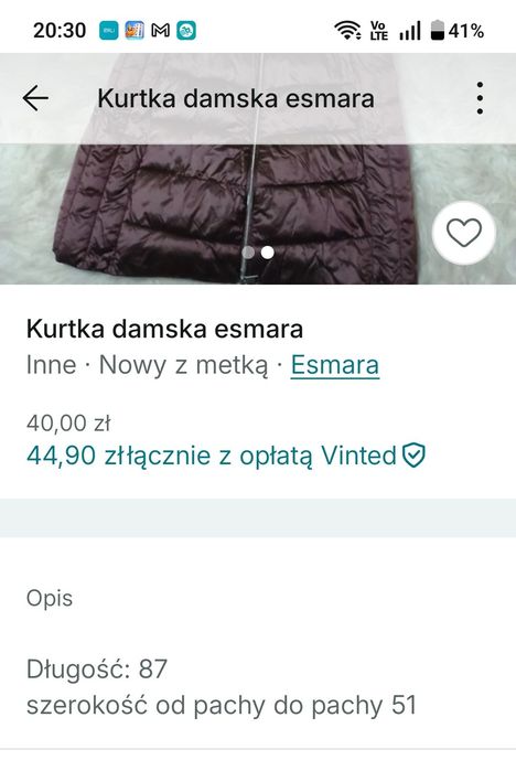 Sprzedam nową kurtkę damska jesienną