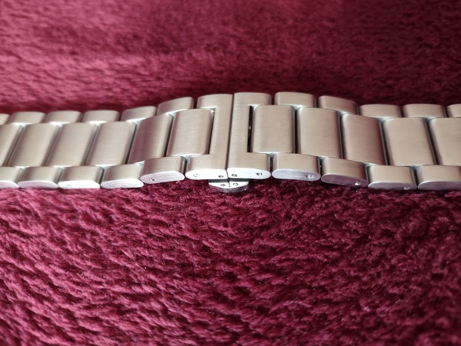 Bransoletka do zegarka z pełnych ogniw 22mm
