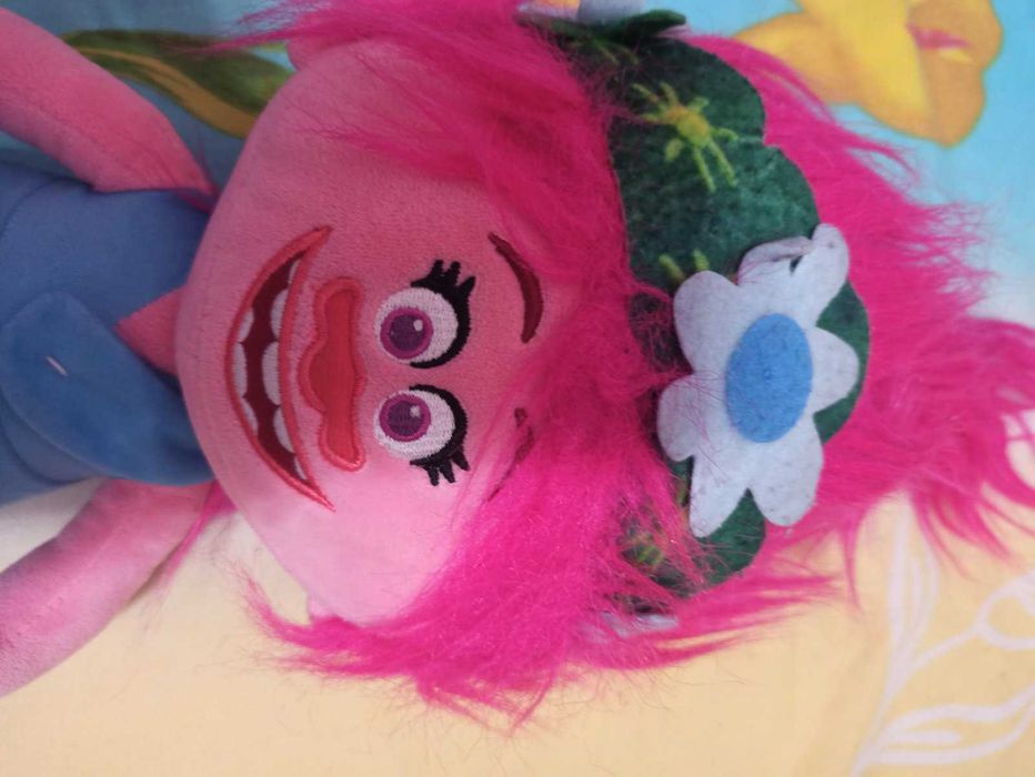 М'яка іграшка принцеса Мачок з мультика Тролі 35см ліцензійна Trolls